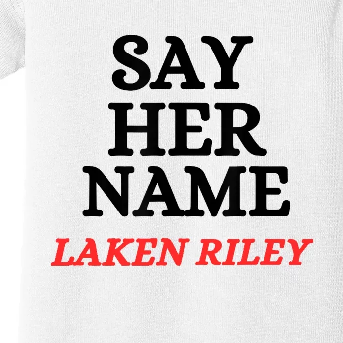 Say Her Name Laken Riley Baby Bodysuit