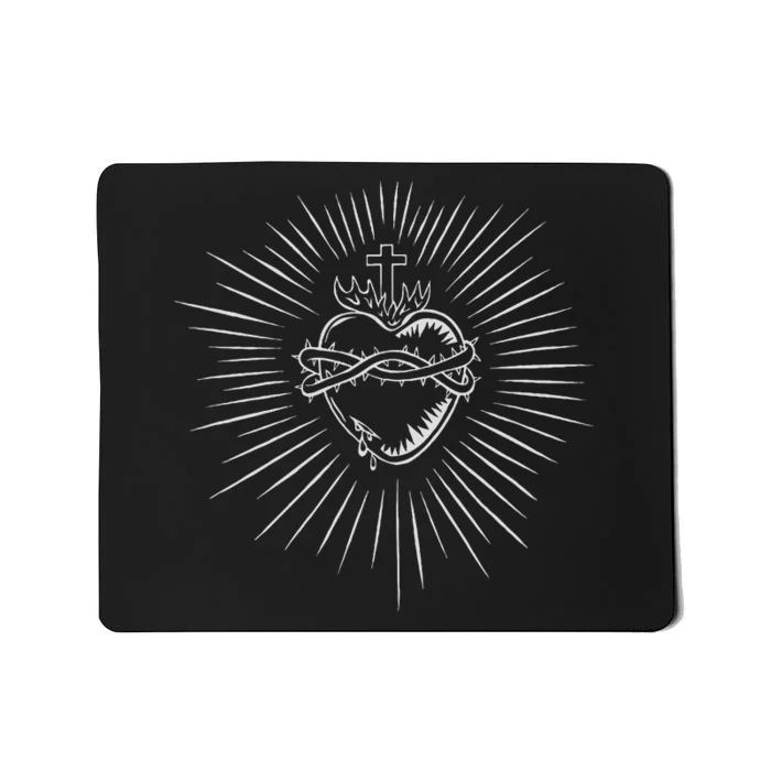 Sacred Heart Of Jesus Catholic Mousepad