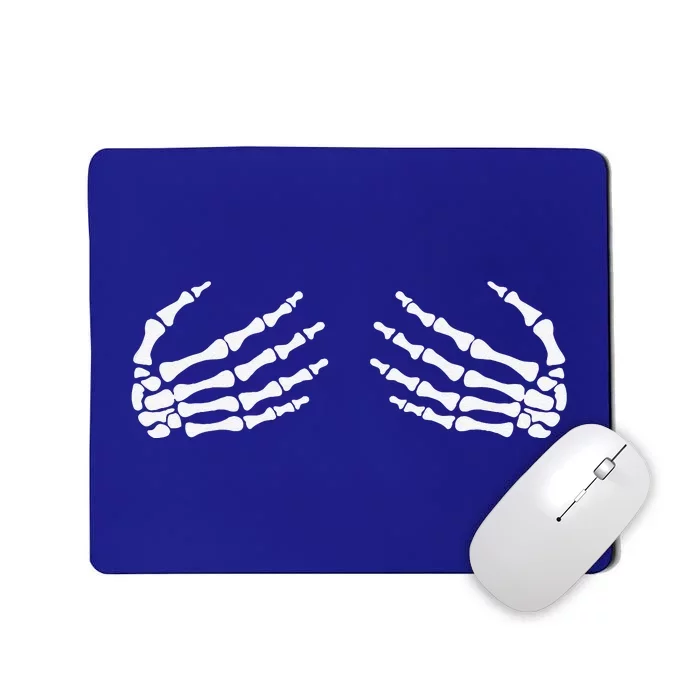 Skeletal Hands On Chest Breasts Witches Gift Mousepad