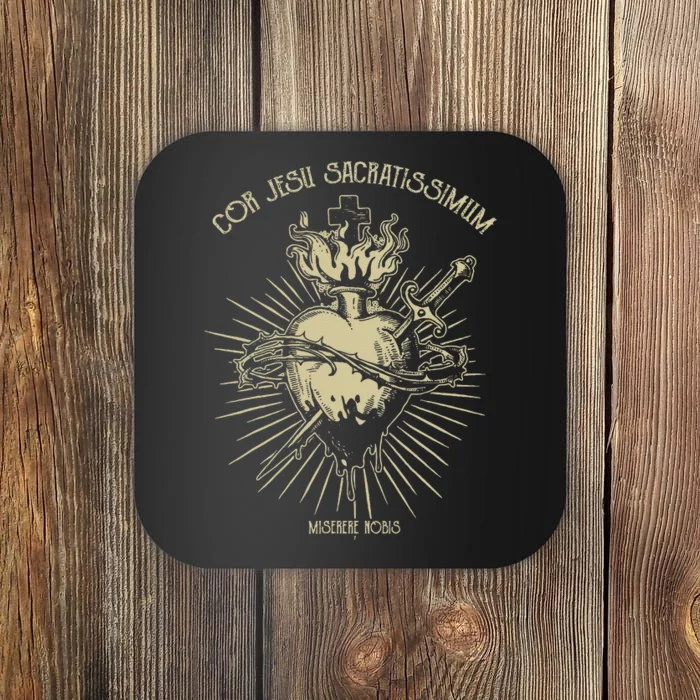 Sacred Heart Of Jesus Christian Catholic Devotion Coaster