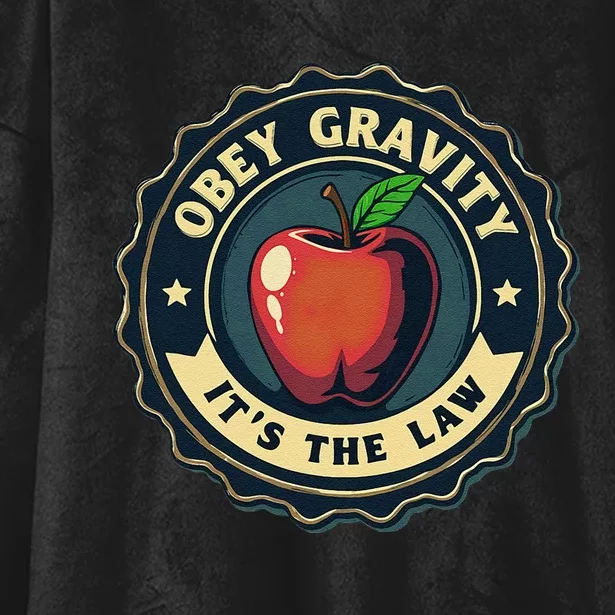 Science Humor Obey Gravity Pun Physics Joke Hooded Wearable Blanket