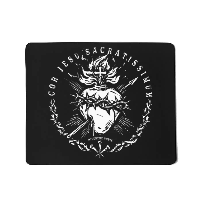 Sacred Heart Of Jesus Catholic Devotion Mousepad