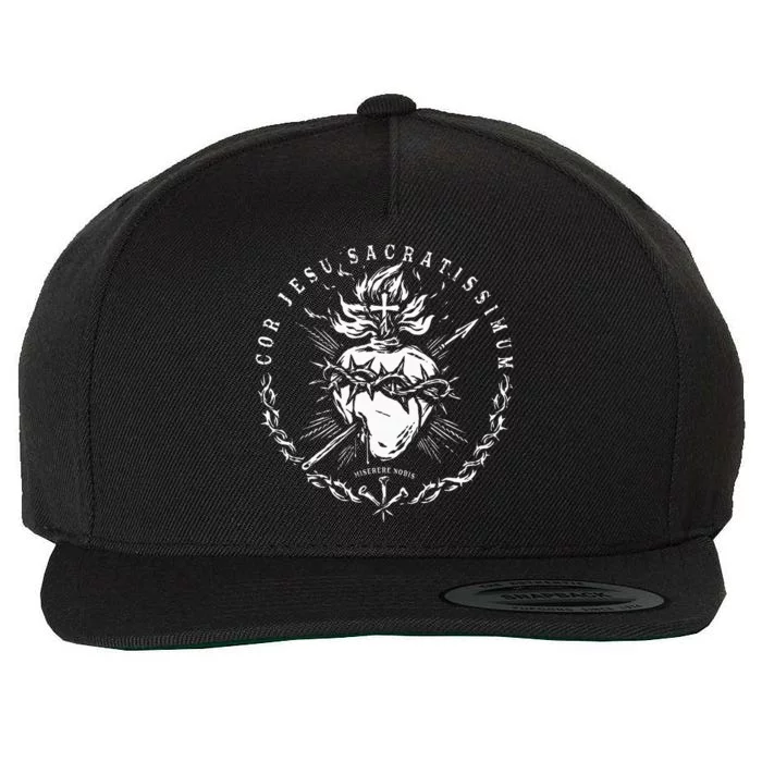 Sacred Heart Of Jesus Catholic Devotion Wool Snapback Cap