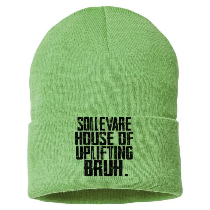 Sollevare House Of Uplifting Bruh Houses Sollevare School Sustainable Knit Beanie