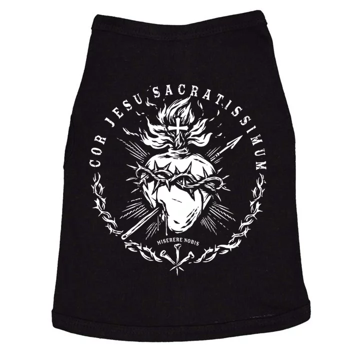 Sacred Heart Of Jesus Catholic Devotion Doggie Tank