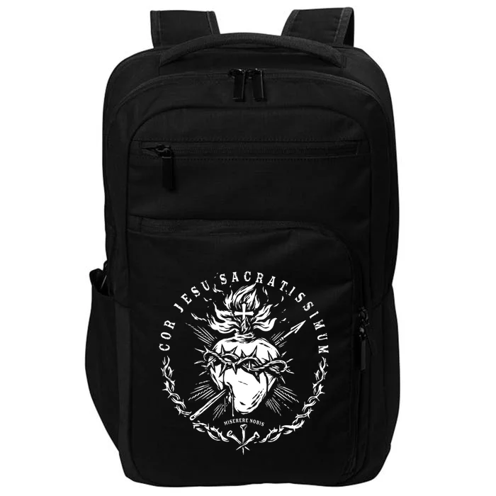 Sacred Heart Of Jesus Catholic Devotion Impact Tech Backpack