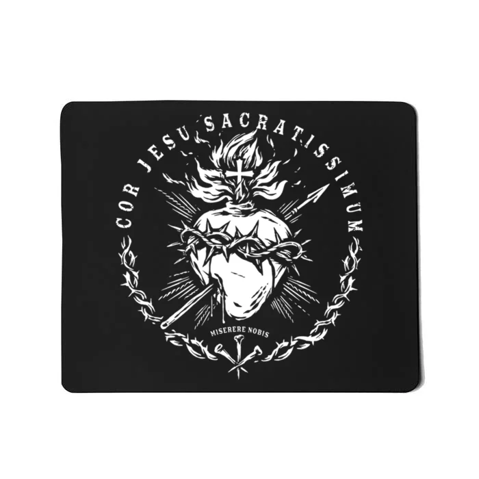 Sacred Heart Of Jesus Catholic Devotion Mousepad