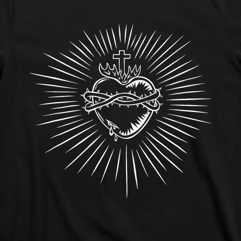 Sacred Heart Of Jesus White T-Shirt