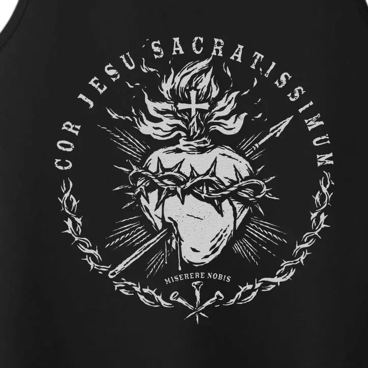 Sacred Heart Of Jesus Performance Tank