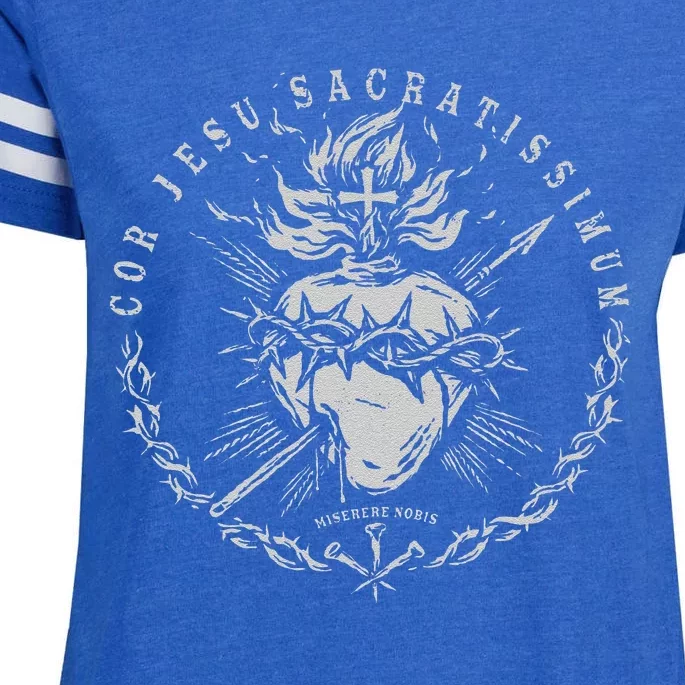 Sacred Heart Of Jesus Enza Ladies Jersey Football T-Shirt