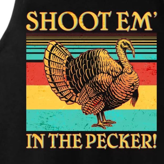 Shoot Em In the Pecker Ladies Tri-Blend Wicking Tank