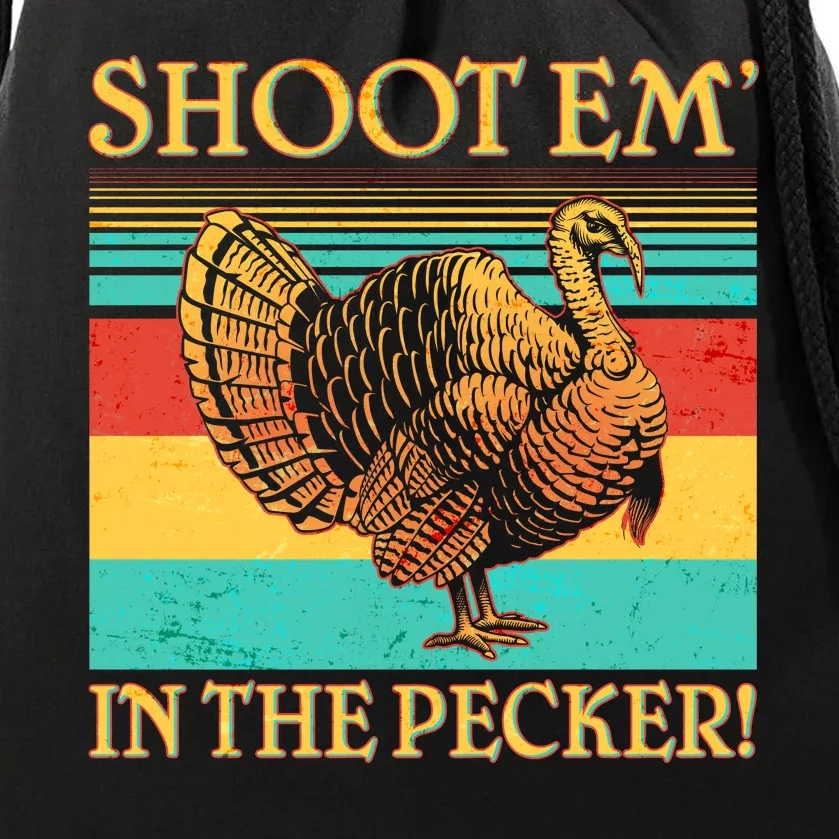 Shoot Em In the Pecker Drawstring Bag