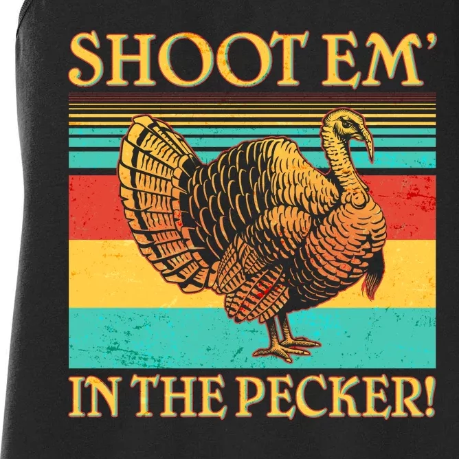 Shoot Em In the Pecker Women's Racerback Tank