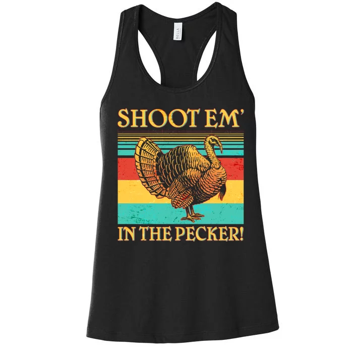 Shoot Em In the Pecker Women's Racerback Tank