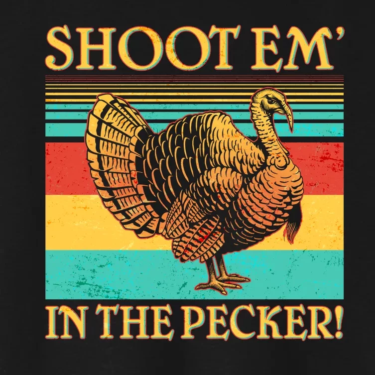 Shoot Em In the Pecker Women's Crop Top Tee