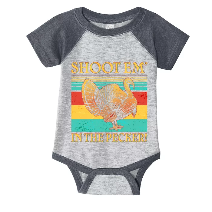 Shoot Em In the Pecker Infant Baby Jersey Bodysuit