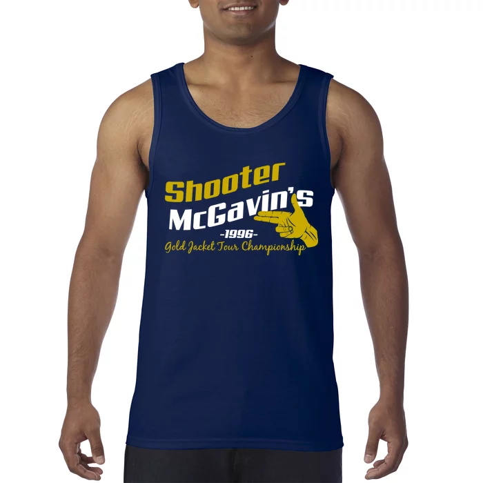 Shooter McGavin's Golden Jacket Tour Championship Tank Top