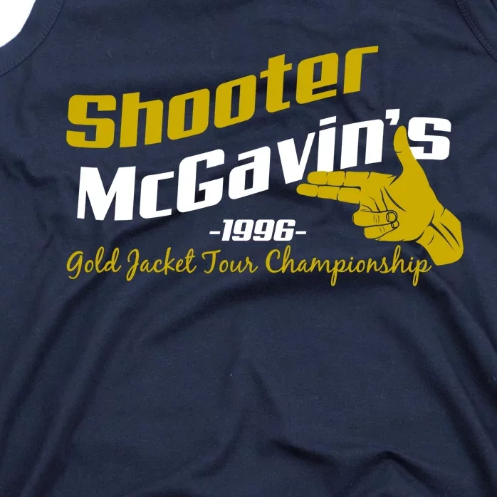 Shooter McGavin's Golden Jacket Tour Championship Tank Top