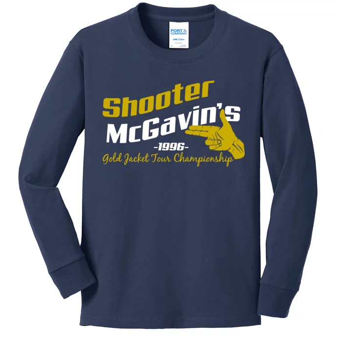 Shooter McGavin's Golden Jacket Tour Championship Kids Long Sleeve Shirt