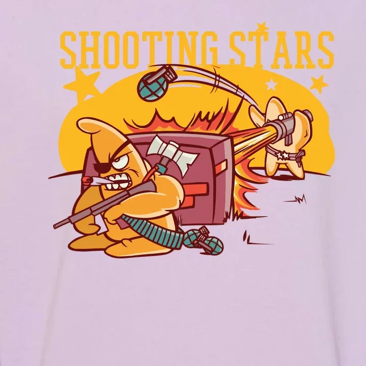 Shooting Stars Pun Garment-Dyed Sweatshirt