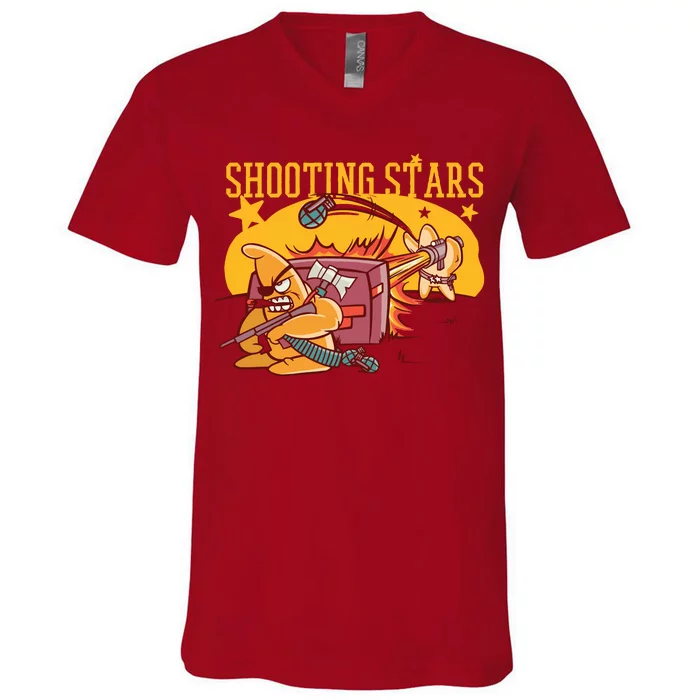 Shooting Stars Pun V-Neck T-Shirt