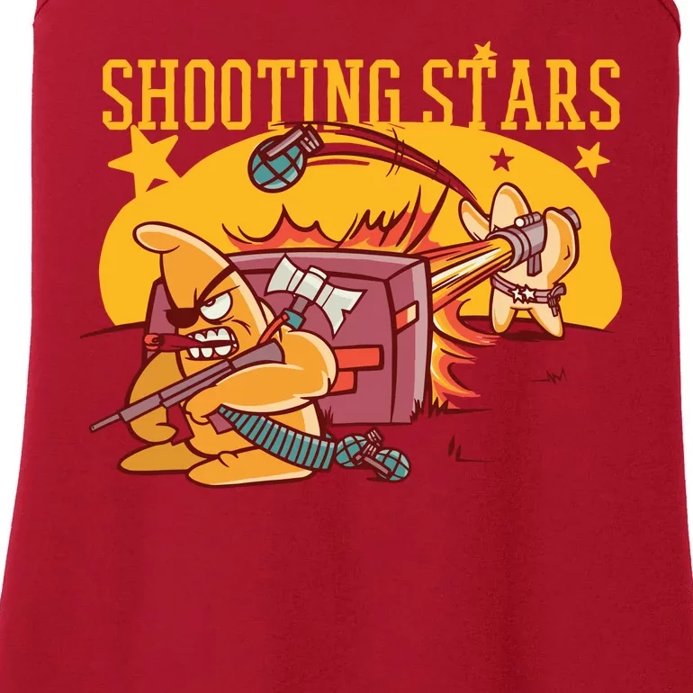 Shooting Stars Pun Ladies Essential Tank