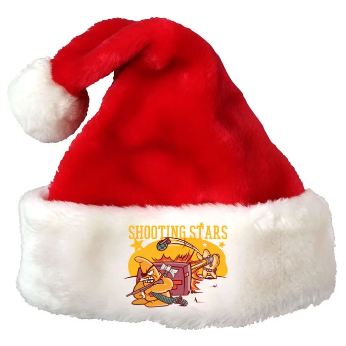 Shooting Stars Pun Premium Christmas Santa Hat