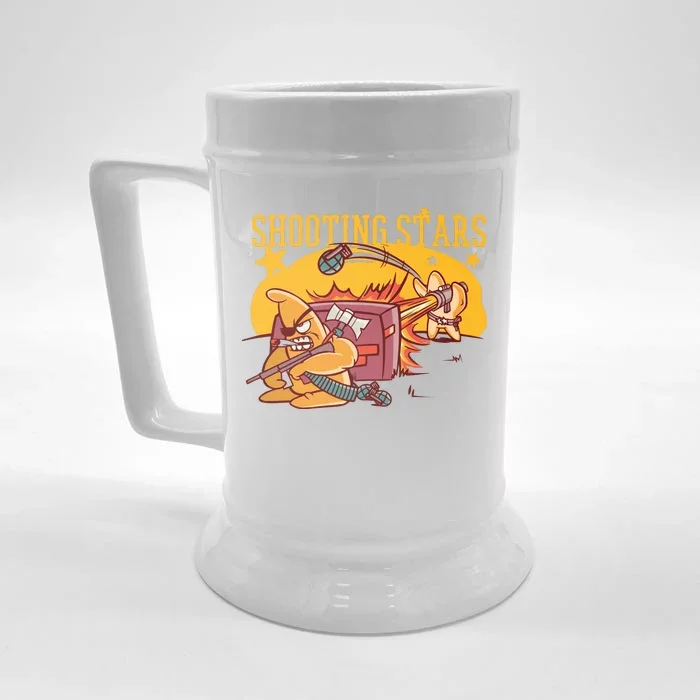 Shooting Stars Pun Front & Back Beer Stein