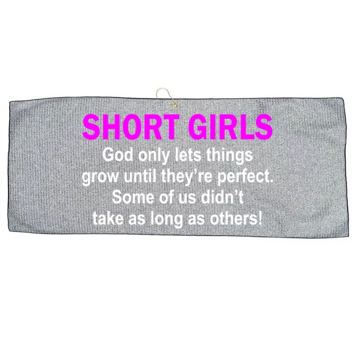 Short Girls Are Perfect Large Microfiber Waffle Golf Towel