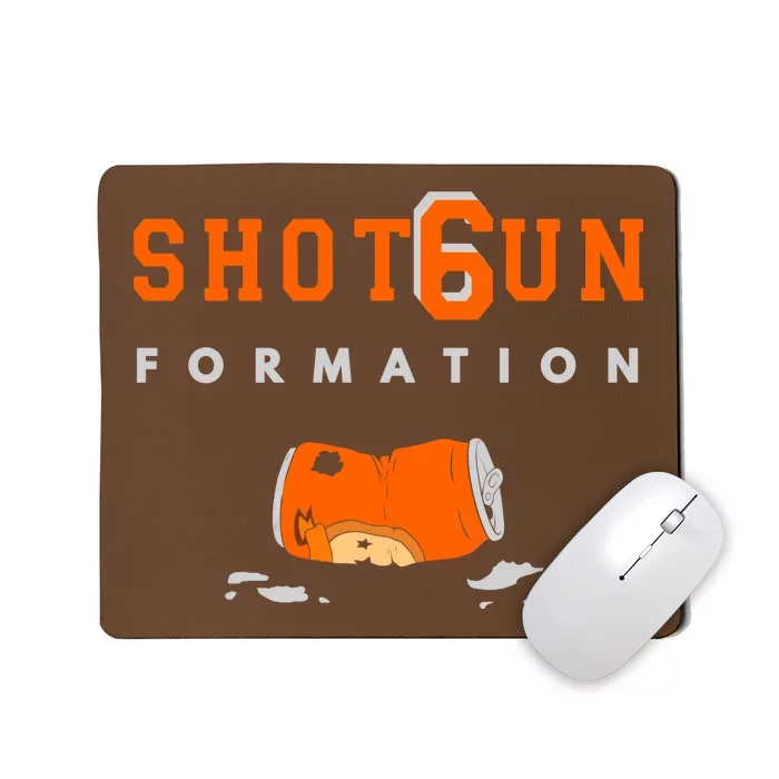 Shotgun Formation Cleveland Football Mousepad