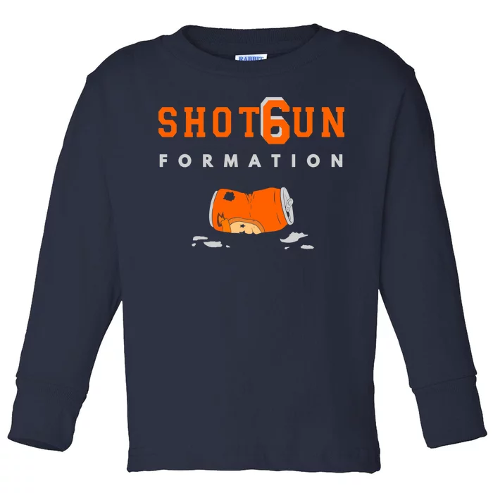 Shotgun Formation Cleveland Football Toddler Long Sleeve Shirt