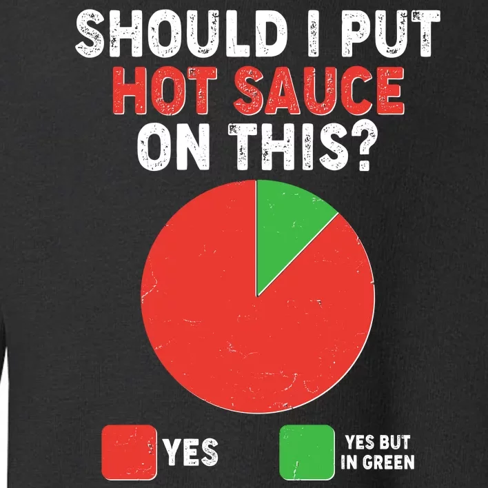 Should I Put Hot Sauce On This Pie Chart Toddler Sweatshirt