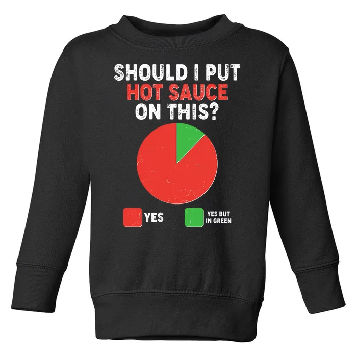 Should I Put Hot Sauce On This Pie Chart Toddler Sweatshirt