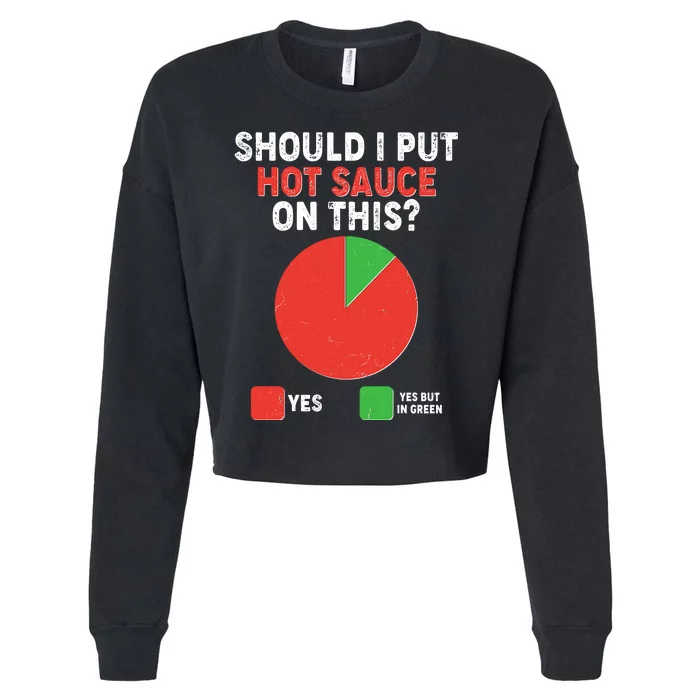 Should I Put Hot Sauce On This Pie Chart Cropped Pullover Crew