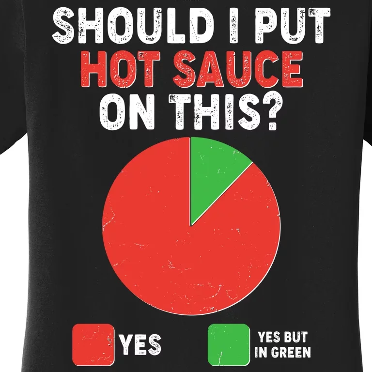 Should I Put Hot Sauce On This Pie Chart Women's T-Shirt