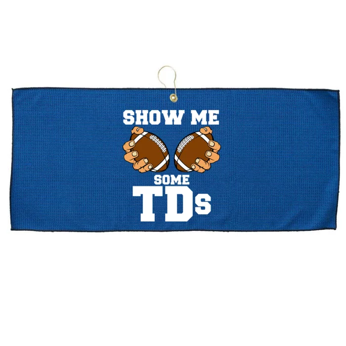 Show Me Some TDs Large Microfiber Waffle Golf Towel