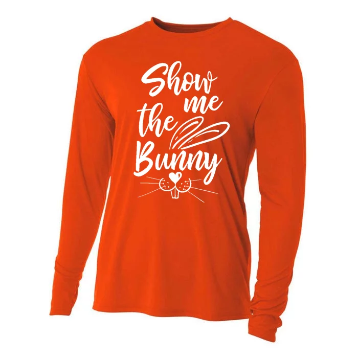 Show Me The Bunny Cute Easter Cooling Performance Long Sleeve Crew