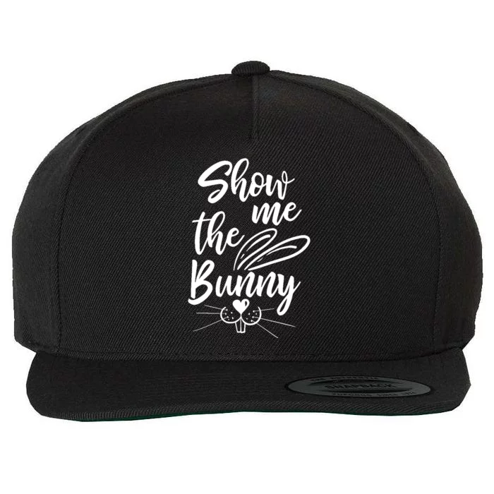 Show Me The Bunny Cute Easter Wool Snapback Cap