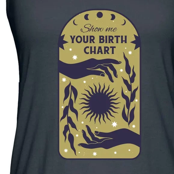 Show Me Your Birth Chart Ladies Essential Flowy Tank