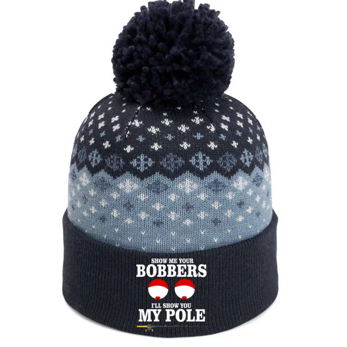 Show Me Your Bobbers I'll Show You My Pole The Baniff Cuffed Pom Beanie