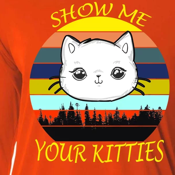 Show Me Your Kitties Cooling Performance Long Sleeve Crew