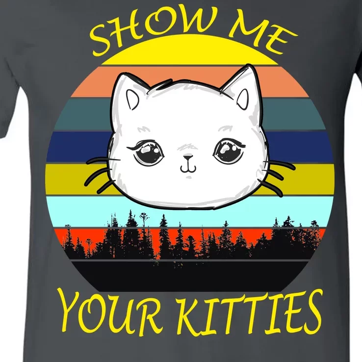 Show Me Your Kitties V-Neck T-Shirt