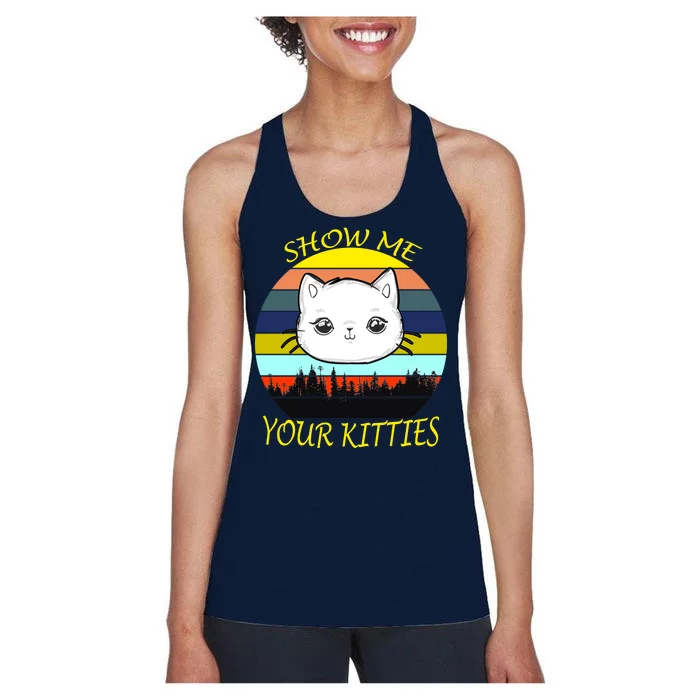 Show Me Your Kitties Women's Racerback Tank