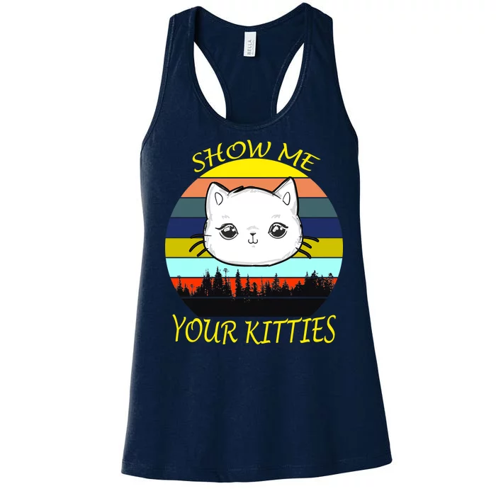 Show Me Your Kitties Women's Racerback Tank