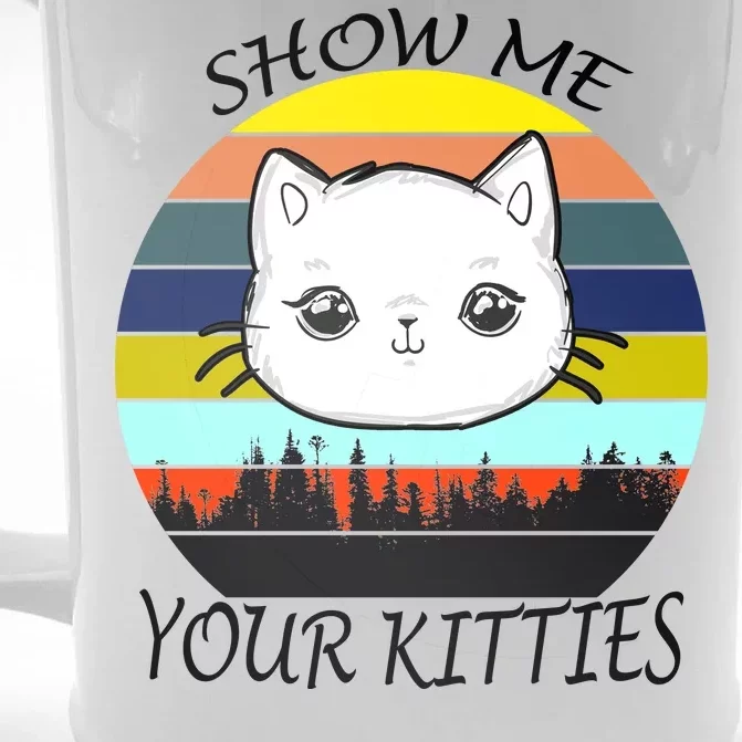 Show Me Your Kitties Front & Back Beer Stein