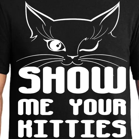 Show Me Your Kitties Funny Cat Pajama Set