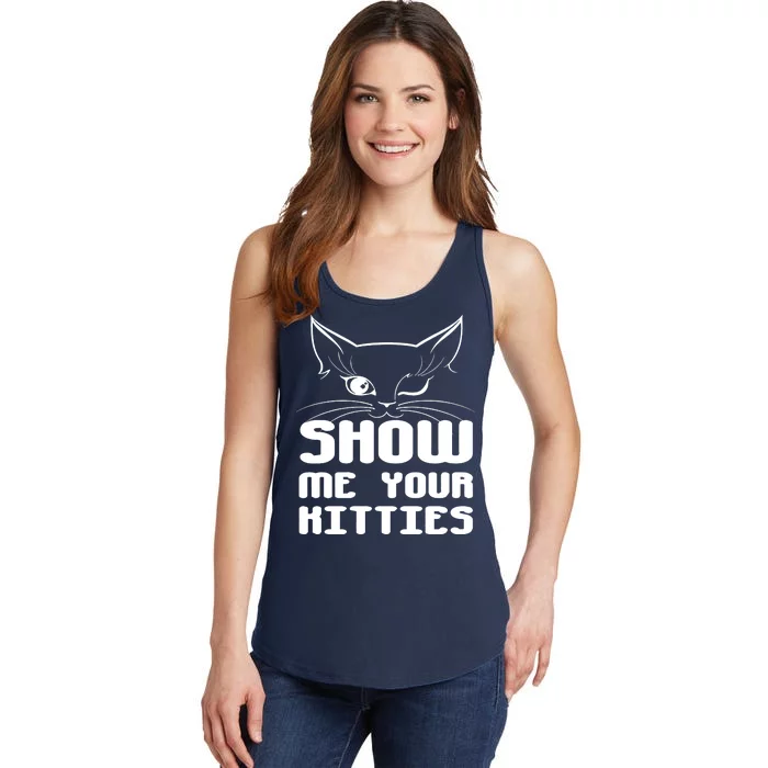 Show Me Your Kitties Funny Cat Ladies Essential Tank