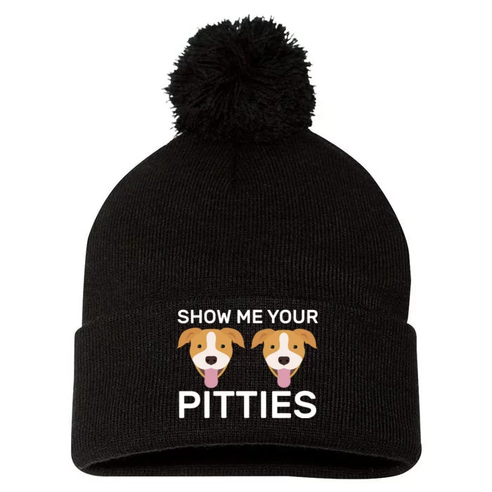 Show Me Your Pitties Pom Pom 12in Knit Beanie