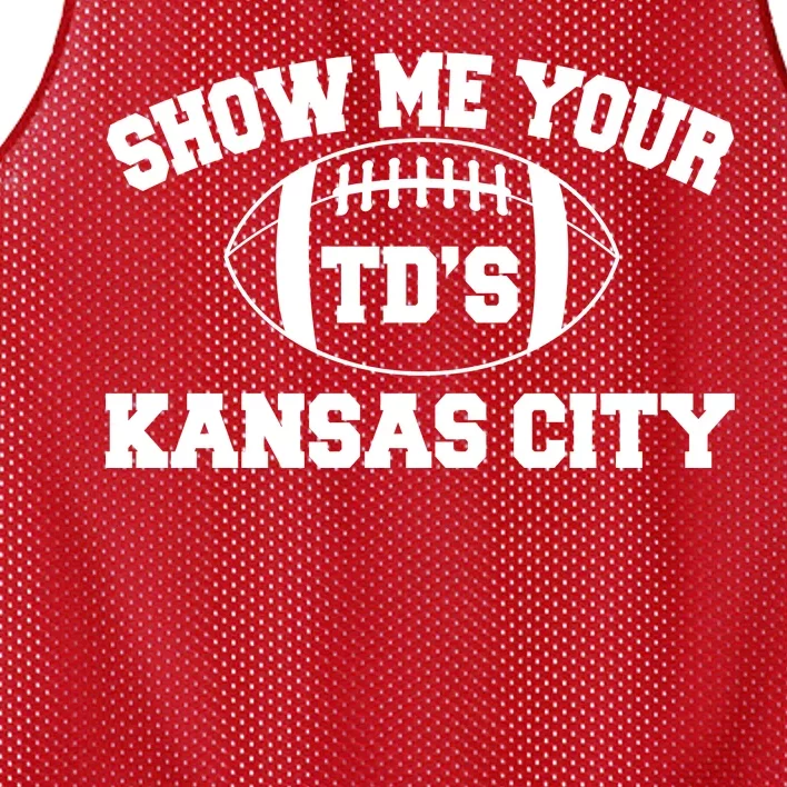 Show Me Your TD'S Kansas City Football Mesh Reversible Basketball Jersey Tank