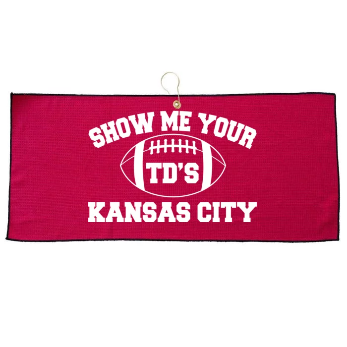 Show Me Your TD'S Kansas City Football Large Microfiber Waffle Golf Towel